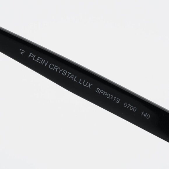 Philipp Plein SPP031S 0700 Sunglasses Black Shield Frame, Grey Lenses - Picture 7 of 11